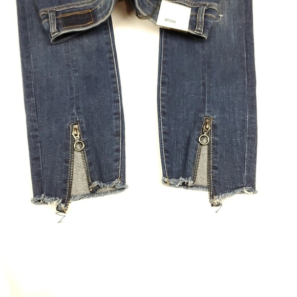 NWOT m1858 Kristen Skinny Ankle Womens Jeans 8 Vented Hem Stretch Denim Blue - Picture 6 of 6